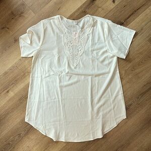 Cream swim coverup. Brand new with tags. 100% rayon.